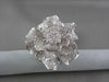 ANTIQUE MASSIVE FILIGREE 18KT WHITE FLOWER 4.67CT DIAMOND RING ONE OF A KIND!!!