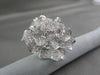 ANTIQUE MASSIVE FILIGREE 18KT WHITE FLOWER 4.67CT DIAMOND RING ONE OF A KIND!!!