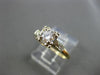 ANTIQUE .57CT DIAMOND 14KT TWO TONE GOLD FILIGREE FISHTAIL ENGAGEMENT RING #9122