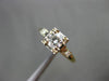 ANTIQUE .57CT DIAMOND 14KT TWO TONE GOLD FILIGREE FISHTAIL ENGAGEMENT RING #9122