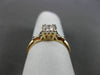 ANTIQUE .57CT DIAMOND 14KT TWO TONE GOLD FILIGREE FISHTAIL ENGAGEMENT RING #9122