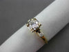 ANTIQUE .57CT DIAMOND 14KT TWO TONE GOLD FILIGREE FISHTAIL ENGAGEMENT RING #9122