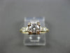 ANTIQUE .57CT DIAMOND 14KT TWO TONE GOLD FILIGREE FISHTAIL ENGAGEMENT RING #9122