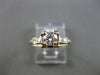 ANTIQUE .57CT DIAMOND 14KT TWO TONE GOLD FILIGREE FISHTAIL ENGAGEMENT RING #9122
