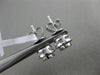 ESTATE .53CT ROUND DIAMOND 18KT WHITE GOLD 3D CLASSIC HALO CLUSTER STUD EARRINGS