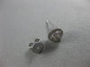 ESTATE .53CT ROUND DIAMOND 18KT WHITE GOLD 3D CLASSIC HALO CLUSTER STUD EARRINGS