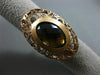 ANTIQUE MASSIVE 12.0CT AAA SMOKY TOPAZ 14K ROSE GOLD 3D OPEN FILIGREE OVAL RING