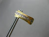 ESTATE .30CT PRINCESS CUT DIAMOND 14KT YELLOW GOLD MULTI ROW SEMI HOOP EARRINGS