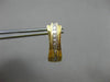 ESTATE .30CT PRINCESS CUT DIAMOND 14KT YELLOW GOLD MULTI ROW SEMI HOOP EARRINGS