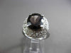 ANTIQUE LARGE 4.42CT DIAMOND & AAA SMOKY TOPAZ 14KT WHITE GOLD 3D FILIGREE RING