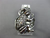 ESTATE LARGE 1.09CT DIAMOND & RUBY 18K WHITE & BLACK GOLD 3D HAPPY FROG FUN RING