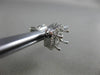 ESTATE .57CT DIAMOND 18KT WHITE GOLD 3D SQUARE FILIGREE HALO EARRING JACKETS 5mm