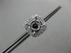 ESTATE .57CT DIAMOND 18KT WHITE GOLD 3D SQUARE FILIGREE HALO EARRING JACKETS 5mm