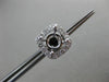 ESTATE .57CT DIAMOND 18KT WHITE GOLD 3D SQUARE FILIGREE HALO EARRING JACKETS 5mm