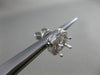 ESTATE .57CT DIAMOND 18KT WHITE GOLD 3D SQUARE FILIGREE HALO EARRING JACKETS 5mm