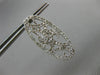 ESTATE LARGE .78CT DIAMOND 14KT WHITE GOLD ELONGATED OVAL WAVE CLIP ON EARRINGS