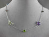 ANTIQUE EXTRA LONG 45.0CT EXTRA FACET MULTI SHAPE & GEM 14KT WHITE GOLD NECKLACE