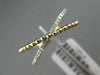 ESTATE .10CT DIAMOND 14KT WHITE & YELLOW GOLD X LOVE MILGRAIN BEAD RING F/G VSSI