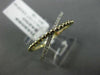 ESTATE .10CT DIAMOND 14KT WHITE & YELLOW GOLD X LOVE MILGRAIN BEAD RING F/G VSSI