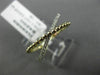 ESTATE .10CT DIAMOND 14KT WHITE & YELLOW GOLD X LOVE MILGRAIN BEAD RING F/G VSSI