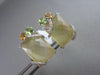 ANTIQUE 14KT WHITE 16.25CTW YELLOW QUARZ & DIAMONDS WITH MULTI GEM EARRINGS!!!!!