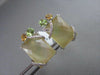 ANTIQUE 14KT WHITE 16.25CTW YELLOW QUARZ & DIAMONDS WITH MULTI GEM EARRINGS!!!!!