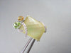ANTIQUE 14KT WHITE 16.25CTW YELLOW QUARZ & DIAMONDS WITH MULTI GEM EARRINGS!!!!!
