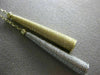ESTATE .13CT DIAMOND 14K WHITE & YELLOW GOLD MESH LARIAT ELONGATED LOVE NECKLACE