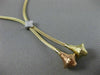 ESTATE .15CT DIAMOND 14KT WHITE YELLOW & ROSE GOLD 3D MESH STAR LARIAT NECKLACE