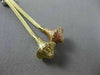 ESTATE .15CT DIAMOND 14KT WHITE YELLOW & ROSE GOLD 3D MESH STAR LARIAT NECKLACE