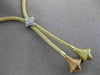 ESTATE .15CT DIAMOND 14KT WHITE YELLOW & ROSE GOLD 3D MESH STAR LARIAT NECKLACE