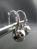 ESTATE 1.67CT BLACK & WHITE DIAMOND 14KT WHITE GOLD ETOILE LEVERBACK EARRINGS