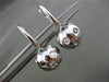 ESTATE 1.67CT BLACK & WHITE DIAMOND 14KT WHITE GOLD ETOILE LEVERBACK EARRINGS