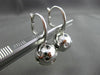 ESTATE 1.67CT BLACK & WHITE DIAMOND 14KT WHITE GOLD ETOILE LEVERBACK EARRINGS