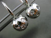 ESTATE 1.67CT BLACK & WHITE DIAMOND 14KT WHITE GOLD ETOILE LEVERBACK EARRINGS
