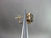 ESTATE 1.03CT FANCY DIAMOND FLOATING HEART 14K ROSE & BLACK GOLD CLIPON EARRINGS