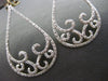 ESTATE LARGE .67CT DIAMOND 14K WHITE & YELLOW GOLD FLEUR DE LIS CLIP ON EARRINGS