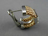 ESTATE WIDE .70CT DIAMOND 18KT WHITE & ROSE GOLD MULTI ROW MESH CLIP ON EARRINGS