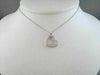 ANTIQUE LARGE MICRO PAVE 14KT WHITE GOLD DIAMOND HEART PENDANT ONE OF A KIND !!!