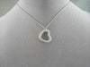 ANTIQUE LARGE MICRO PAVE 14KT WHITE GOLD DIAMOND HEART PENDANT ONE OF A KIND !!!
