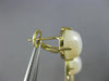 ESTATE EXTRA LARGE AAA MOON STONE 14KT YELLOW GOLD MULTI CIRCLE CLIP ON EARRINGS