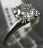 ANTIQUE .75CT OLD MINE DIAMOND 14K WHITE GOLD 3D FISHTAIL ENGAGEMENT RING #3546