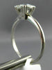ANTIQUE .75CT OLD MINE DIAMOND 14K WHITE GOLD 3D FISHTAIL ENGAGEMENT RING #3546