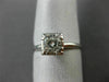 ANTIQUE .75CT OLD MINE DIAMOND 14K WHITE GOLD 3D FISHTAIL ENGAGEMENT RING #3546