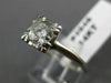 ANTIQUE .75CT OLD MINE DIAMOND 14K WHITE GOLD 3D FISHTAIL ENGAGEMENT RING #3546