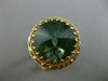 ANTIQUE LARGE 15CT AAA GREEN TOPAZ 14KT YELLOW GOLD 3D OPEN FILIGREE RING #25395