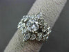 ANTIQUE LARGE 1.15CT ROUND DIAMOND 14K WHITE GOLD COCKTAIL ENGAGEMENT RING 21328