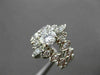 ANTIQUE LARGE 1.15CT ROUND DIAMOND 14K WHITE GOLD COCKTAIL ENGAGEMENT RING 21328