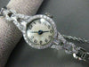 ANTIQUE LARGE 1.15CT OLD MINE DIAMOND PLATINUM MECHANICAL ROUND WATCH #22196