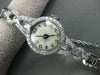ANTIQUE LARGE 1.15CT OLD MINE DIAMOND PLATINUM MECHANICAL ROUND WATCH #22196